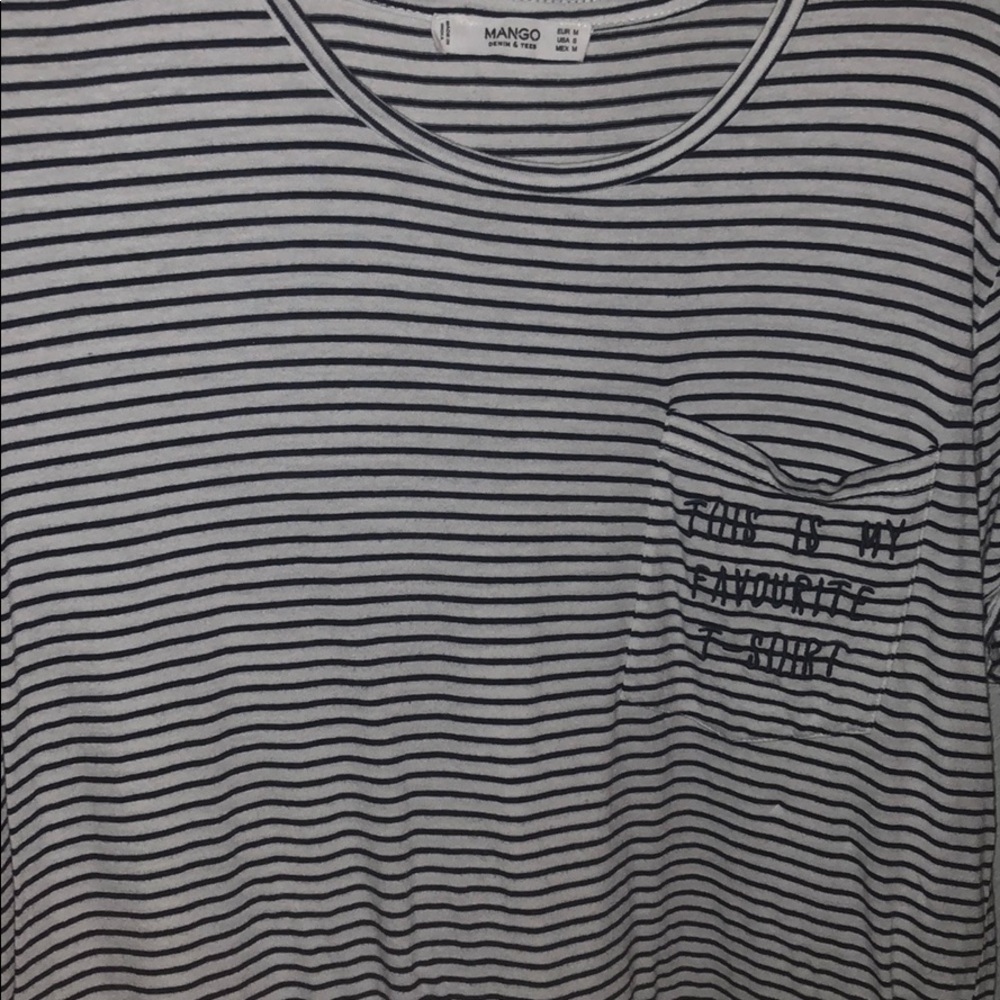 Black and white T-shirt